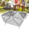 Foldable Portable Charcoal BBQ Grill Stainless Steel Folding Barbecue Grill