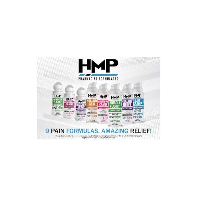 HMP Muscle & Joint Cooling Roll On - 2000MG Natural