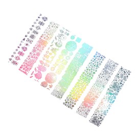 Ipetboom Hologram Star Nail Sticker Tips Nail Art Decals Mysterious Makeup Manicure DIY Decals Decoration