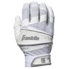 Franklin Sports Fastpitch Freeflex Series Batting Gloves - White/White -