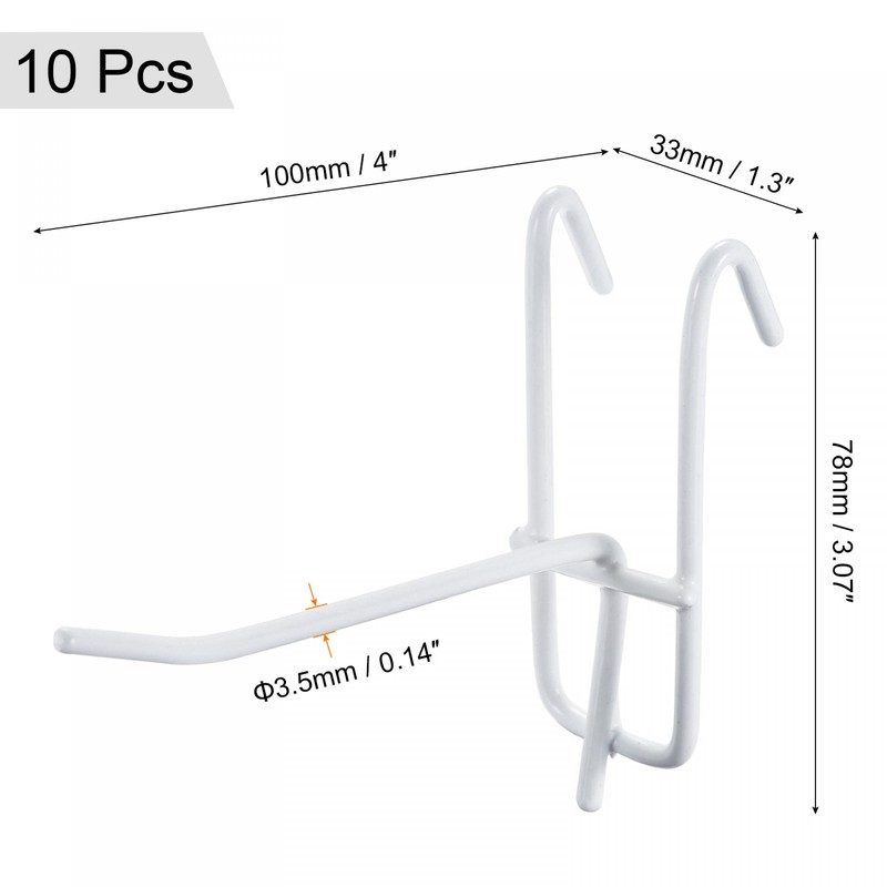 sourcing map Grid Wall Display Hooks Store Garage Storage Wall