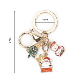 MUCOOS Merry Christmas Keychain, Celebrate Christmas, Cute Christmas Tree Keychain，Christmas Santa Keychain,Snowman Keychain, Thoughtful Gifts for Friends,Family, Christmas Keyrings for Women