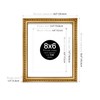 8x6 Gold Ornate Photo Frame With White Mat For 7x5