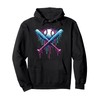 Baseball Bat Drip Funny Graphic Pullover Hoodie