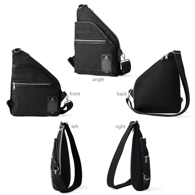 Meden Equipment Men's Body Bag, Sling Bag, denim black, Free