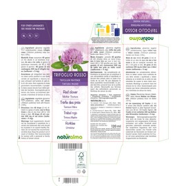 Red Clover or Meadow Clover (Trifolium Pratense) Herb with Flowers Alcohol-Free Mother Tincture Naturalma Liquid Extract Drops 120 ml Dietary Supplement Vegan