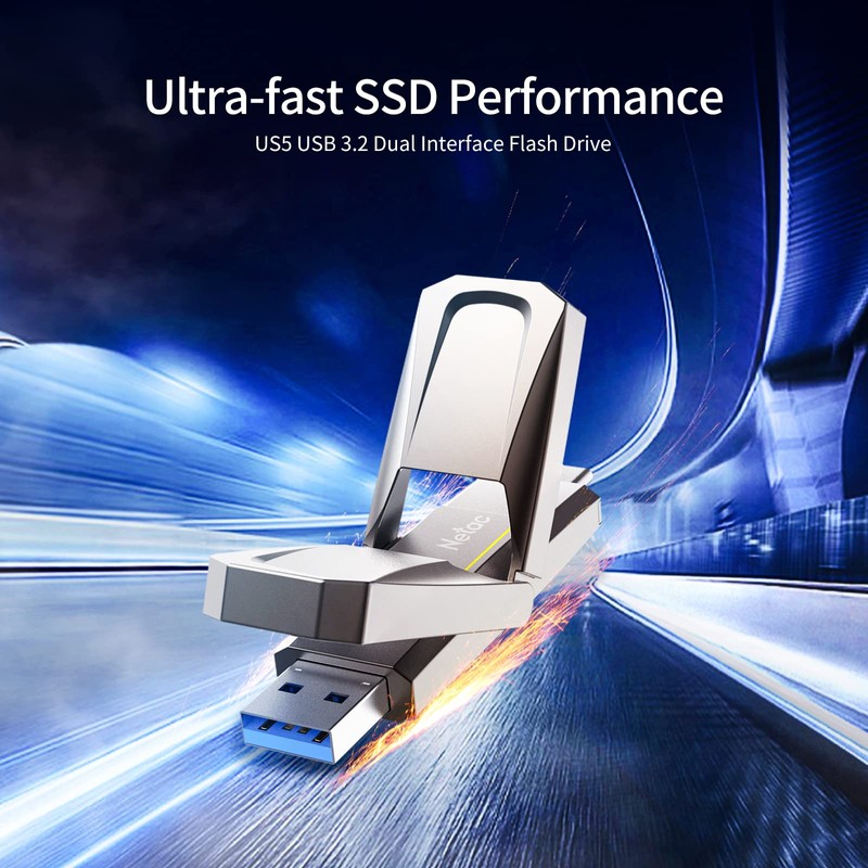 Netac US5 256GB Solid USB State Drive External Portable USB
