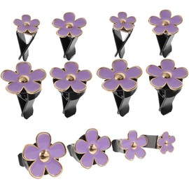 Difusor de Aromas para Carro Clip de Ventilación Metálico de Flores Margarita de 5 Pétalos, Decoración Interior Elegante y Ambientador para Mujeres, Pack de 12 Piezas