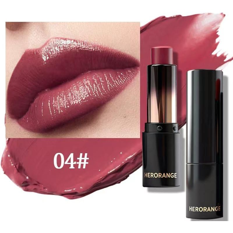 6 Piezas Lápiz Labial Hidratante con Acabado Brillante, Color Claro