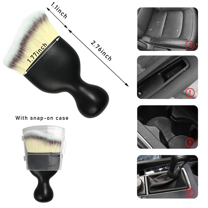 Dickno Car Interior Dust Brush, Soft Scratch Free Auto Detailing