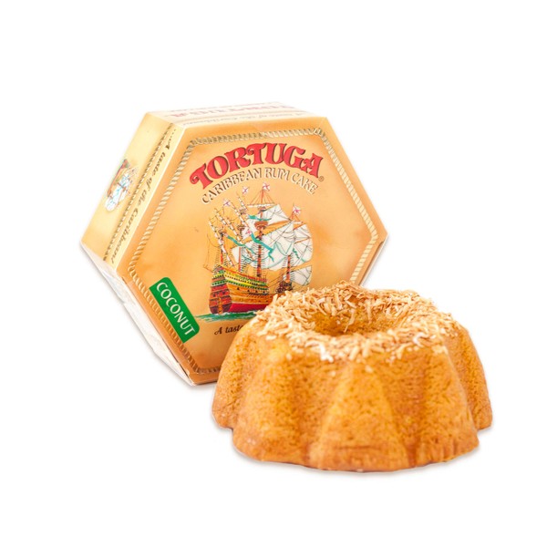 TORTUGA Caribbean Coconut Rum Cake - 16 oz Rum Cake - The Perfect Premium Gourmet Gift for Gift Baskets, Parties, Holidays, and Birthdays