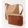 Aimoha Women's Tote Bag, Synthetic Leather, External Pocket, Office, Simple,