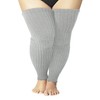 COZYOFFI Women's Plus Size Leg Warmers Knit Over Knee High