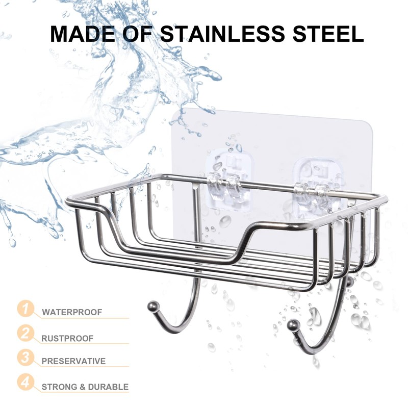 Uten Stainless Steel Soap Dish Layer Soap Dish Wall Mounted
