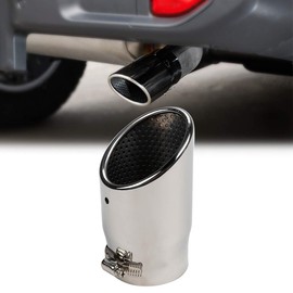 YCOTM Muffler Cutter for Jeep Wrangler JL 2018 2019 2020 2021 2022 2023 Compass (Compass) Custom Exhaust Exhaust Pipe Parts Stainless Steel (Silver)