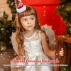 Christmas Hair Clips, Pack of 4 Mini Christmas Hat Hair