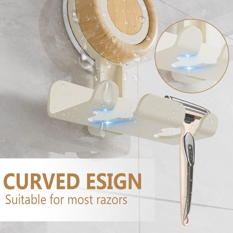 Cinola Razor Holder for Shower 1 Pack, Suction Cup Shaver