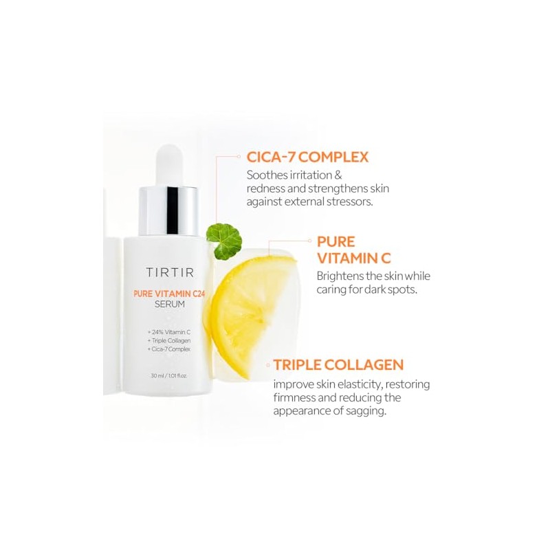 Tirtir Sérum Vitamina C24 Serum Facial Pura Triple Colágeno Cica