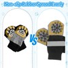 4Pcs Anti Slip Dog Socks to Prevent Licking Paws, Gray