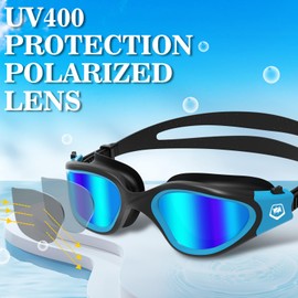 WIN.MAX Polarized Swimming Goggles Swim Pool Goggles Anti Fog Anti UV No Leakage Clear Vision for Men Women Adults Teenagers