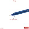 Doms 10 x 0.6mm Tip Trio-matic BLUE Triangular Ballpoint Pens