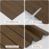 WADILE Peel and Stick Wood Slat Wall Panels 12x24in PVC