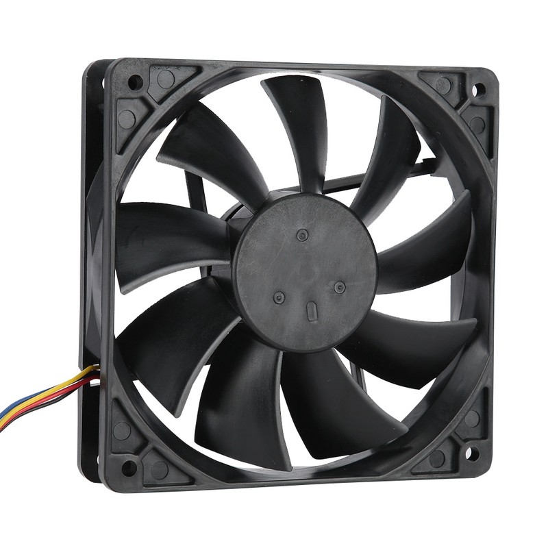 12CM 12V 0.72A 4Pin PWM Temperature Speed Control Cooling Fan