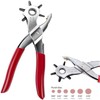 9" Leather Hole Punch Hand Pliers Belt Holes 6 Sized