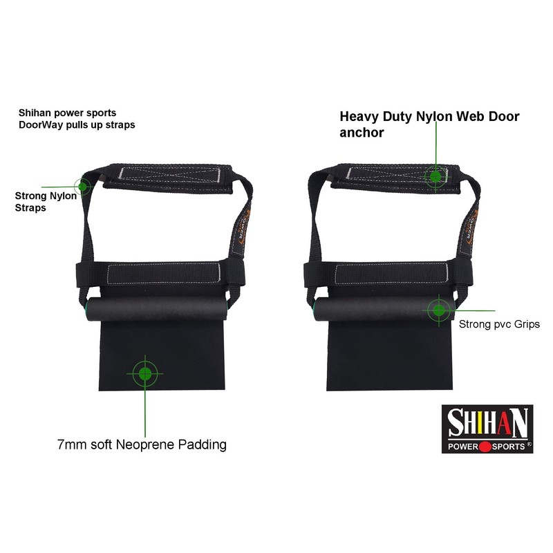 Shihan Doorway pulls P-1 Handles Gymnastics Hanging Gym Straps/Handles for