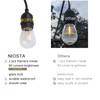 NIOSTA 6 Pack S14 LED Replacement Light Bulbs for Outdoor
