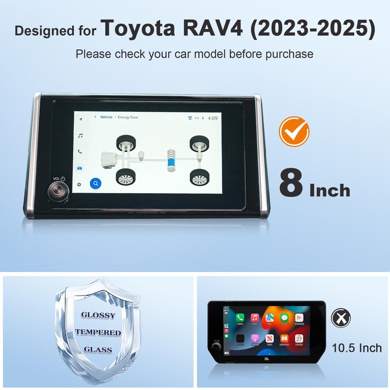 BSTW for 2025 Toyota RAV4 Screen Protector for 2023 2024