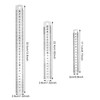 Set of 3 Metal Rulers 12",8", 6" Stainless Steel Metric
