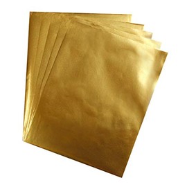 Hygloss Metallic Foil Paper for Arts and Crafts, Classroom Activities and Artists-Party or Holiday Décor-8.5" x 11"-Gold-100 Sheets, Gold 100 Piece