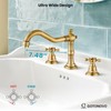 gotonovo Bathroom Faucet 3 Hole 8 Inch Widespread Bathroom Sink