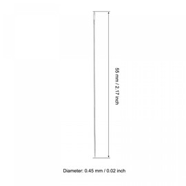 sourcing map Pack of 50 Beads Embroidery Needles Fine Thin Long Straight Sewing Embroidery Thread Stainless Steel 2.17 Inches