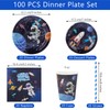 Aitsite Space Party Tableware Set, Astronaut Party Plates Birthday for