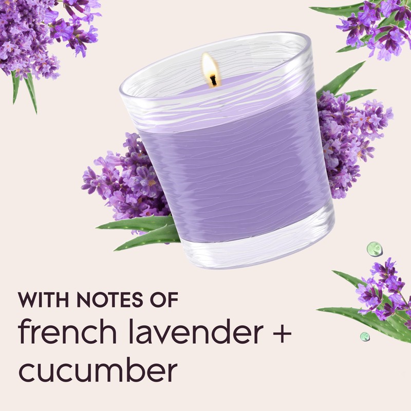 Glade Scented Candle Jar, Tranquil Lavender & Aloe, Air Freshener