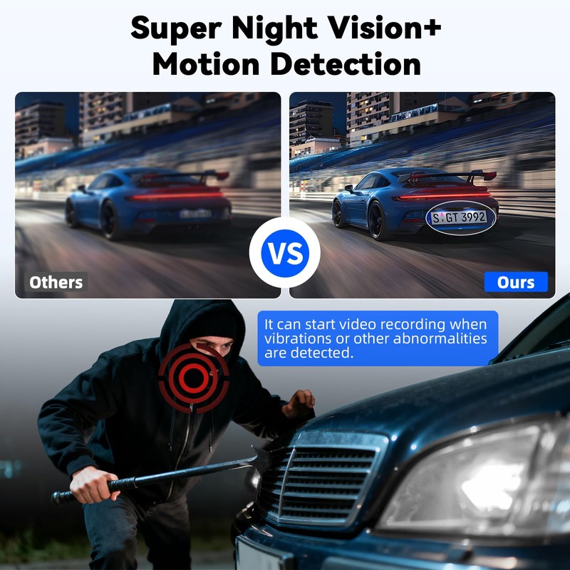 360° 4 Channel 1080P Dash Cam Front and Rear Inside