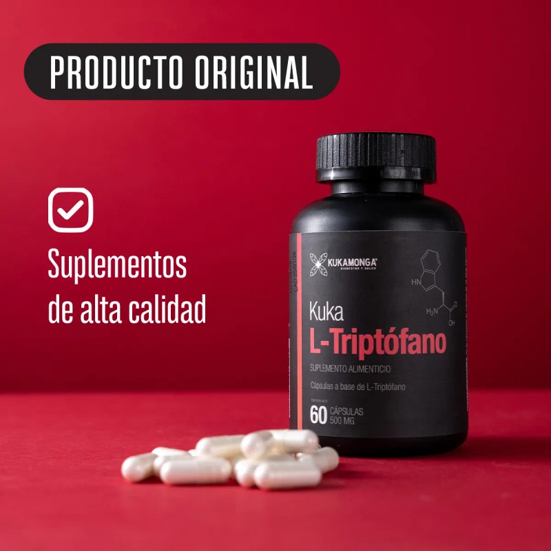 Control de Sueo, Apetito y Estrs L-Triptofano 60 Cpsulas Favorece