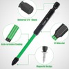 Saipor 6-Piece PZ2 Magnetic Impact Screwdriver Driver Bits Set, POZI