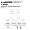 MANUSAGE Winter glove, Hi-vis Blue Polyester Shell Outside, with Latex