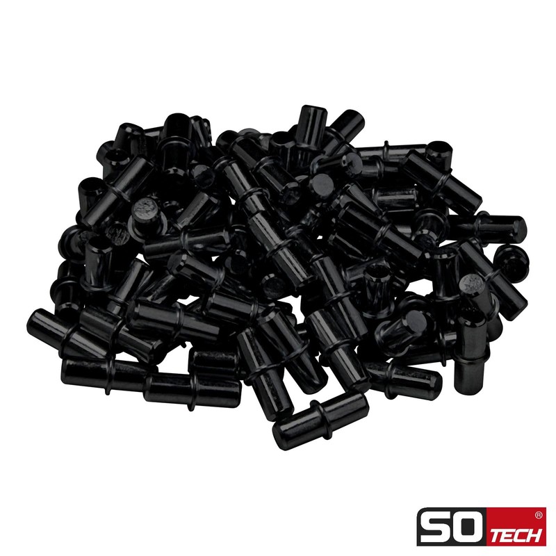 SOTECH Pack of 100 Duplo Shelf Support for 5 mm