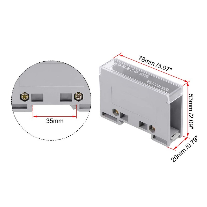 uxcell 1 in 4 Out DIN Rail Terminal Blocks 690V