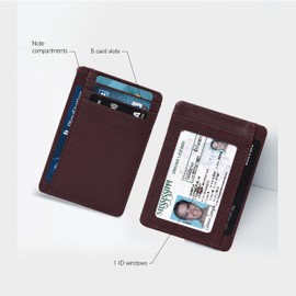 Oak Leathers Leather wallet For Him And Her | Tan | Compact Wallet | Minimalistic | RFID Protected | Multiple Card Slots | 1 ID Slot