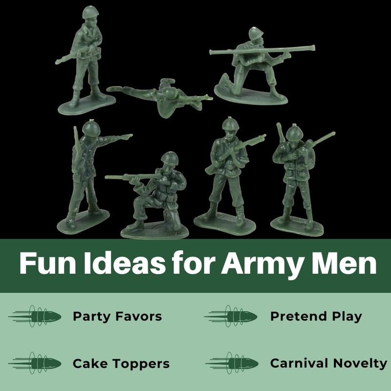 U. S. Toy Green Army Men Toy Soldiers Set, Classic