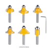 HPMAISON Router Bit Set, 12 PCS 6.35mm 1/4 Inch Shank