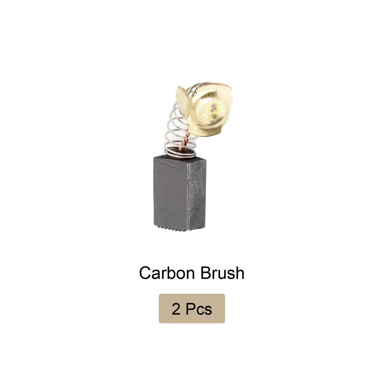 Rebower Carbon Brush [For Power Motor] - 16mmx11mmx7mm/Black Goldtone/Pack of