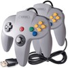 2 Pack Classic N64 Controller, kiwitatá Retro N64 Remote Wired