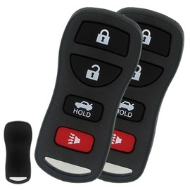 Key Fob Replacement Fits for Nissan 350Z Altima Armada Maxima Sentra Quest Murano Pathfinder Versa Infiniti G-I-EX-FX35 QX56 FX45 Smart Car Keyless Entry Remote Control Start Key Fob KBRASTU15 2PACKS