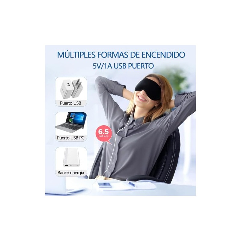 Máscara térmica para para ojos secos,Máscara de Ojos Calentada,Antifaz Termico